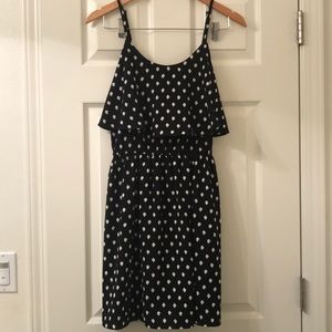 ELLE BLACK TEIBAL DOT SUMMER DRESS SIZE SMALL